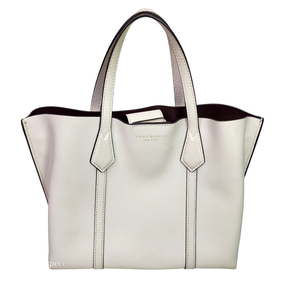 Tory Burch Small Leather Perry Triple Compartment Tote Bag 10x10